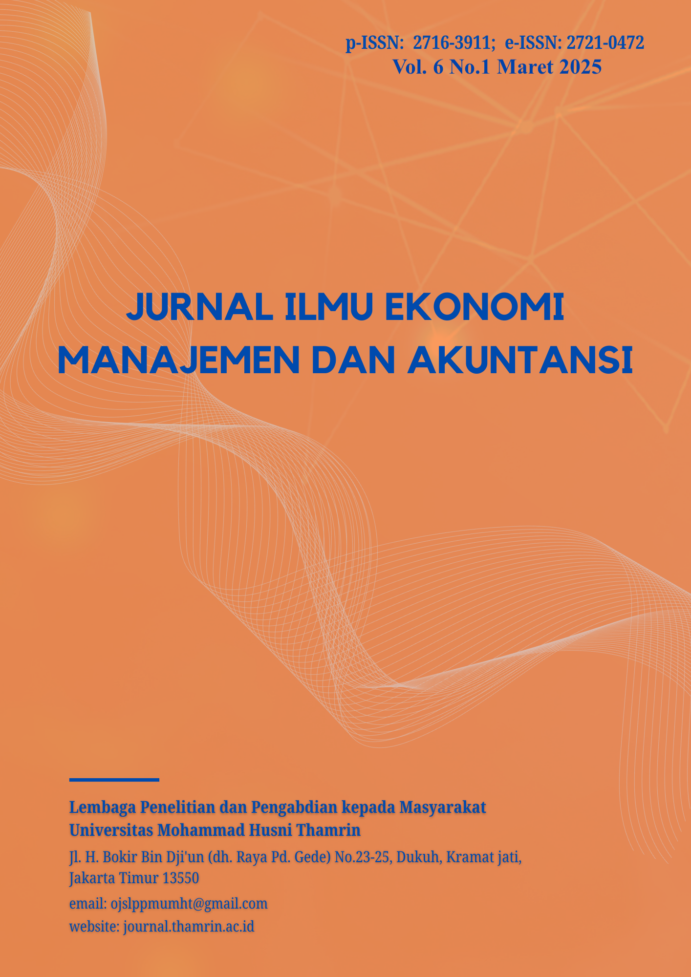 					View Vol. 6 No. 1 (2025): Jurnal Ilmu Ekonomi Manajemen dan Akuntansi
				
